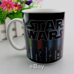 11oz Star Wars Lightsaber Ceramic Heat Color Changing Magic Mug Coffee Cup
