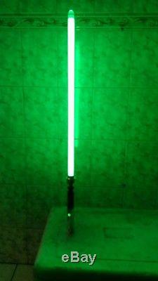 12W LED Luke Skywalker Lightsaber with v3.5 Sound Card and Flash On Clash