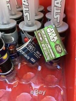 18 Star Wars Light-Up CandyRific M & M Dispenser Mini Light Saber Collectible