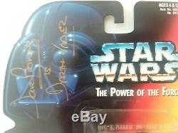1995 Star Wars Power of The Force Darth Vader Long Light Saber Figure AUTOGRAPH