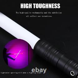 2PCS Lightsaber, 2-in-1 Light Saber Attachable 7 RGB Colors Premium Alloy Hilt 3