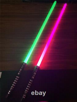 2Pcs Star Wars Lightsaber Sword FX Jedi Sith Metal Hilt 16 Colors Change Toys