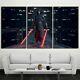 3 Panel Star Wars Character Dual Light Sabers Modern Decor Wall Art Hd Print