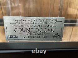 Count Dooku Master Replicas Lightsaber Attack of the Clones Limited edition
