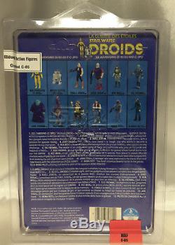 DROIDS R2-D2 pop up lightsaber vintage Star Wars Kenner Canada card Unpunched