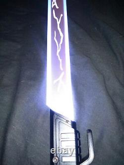 Darksaber Lightsaber Light Sound LED Color RGB Dark Saber Mandalorian Jedi Sith