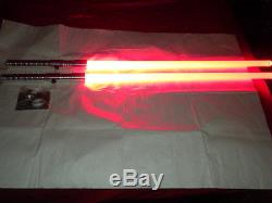 Darth Maul Style Red Double Lightsaber Staff New Dueling FX from Ultrasabers