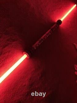 Darth Maul Ultimate FX Lightsaber Hasbro Double Red with coupler Read First