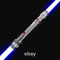Darth Maul style Lightsaber RGB Smoothswing base lit Sith Cosplay