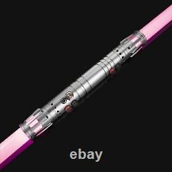 Darth Maul style Lightsaber RGB Smoothswing base lit Sith Cosplay 213cm Long