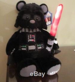 Darth Vader Build a Bear Star Wars light saber & 2 sounds NWT