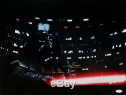 David Prowse Darth Vader Signed Star Wars 16x20 Light Saber Photo- JSA Auth C-S