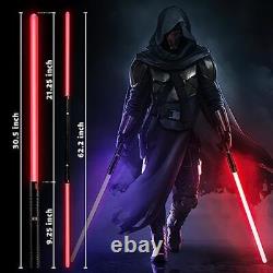 Dueling Lightsaber 2 Pack, Dueling Light Sabers 15 Color RGB with Aluminum Alloy