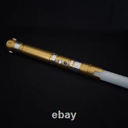 GBR Star Wars Lightsaber Replica Force FX Dueling Rechargeable GOLD Metal Handle