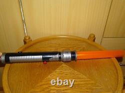 Hasbro Star Wars Electronic Jedi Lightsaber Orange 2002 Loose