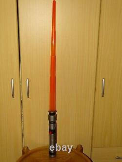 Hasbro Star Wars Electronic Jedi Lightsaber Orange 2002 Loose
