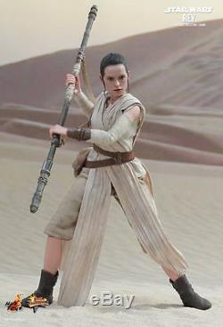 Hot Toys MMS 336 Star Wars The Force Awakens Rey Daisy Ridley 12 inch Figure NEW