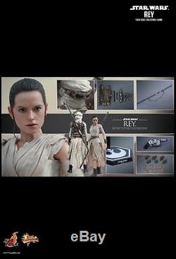 Hot Toys MMS 336 Star Wars The Force Awakens Rey Daisy Ridley 12 inch Figure NEW