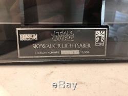 ICONS 1995 Luke Skywalker Light Saber #2816/10,000 with Acrylic Display Case