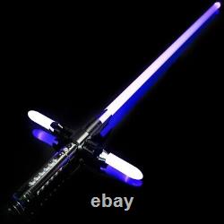 Kylo Ren Lightsaber Star Wars METAL Combat Dueling Light saber Cross Durable RGB