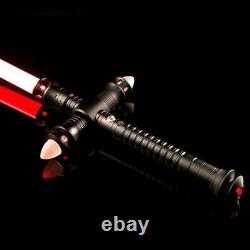 Kylo Ren Lightsaber Star Wars METAL Combat Dueling Light saber Cross Durable RGB