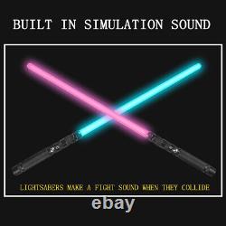 LED Lightsaber Flashing Light Laser Saber Metal Lighted Swords with Sound Toy NO