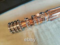 Leia Organa Transcendent Custom Light Saber with stand, Gold, only opened once