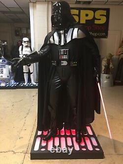 Life Size Star Wars Darth Vader with Light Up Base and Lightsaber Full Size 11