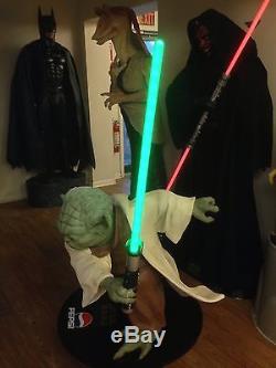 Life Size Star Wars Yoda With Lightsaber Full Size Prop Statue