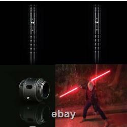 Light Saber Force FX Double Black Metal Heavy Handle Sith Maul Replica Cosplay