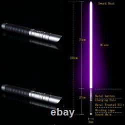 Lightsaber Force FX Double Silver Metal Heavy Handle 204cm rechargeable battery