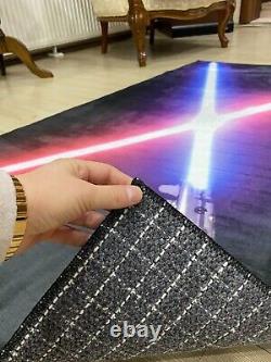 Lightsaber rug, star wars rug, movie rug, light saber print, star wars merch