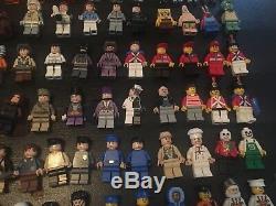 Lot of 103 LEGO Minifigures Star Wars, Batman, Indiana Jones, light sabers, etc