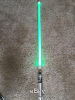 Luke Skywalker Color Changing EMERALD Lightsaber, Ultrasabers Archon With Extras