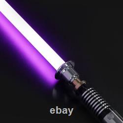 Luke Skywalker Lightsaber Replica Star Wars Silver Metal 12-RGB Colors 16-Sounds