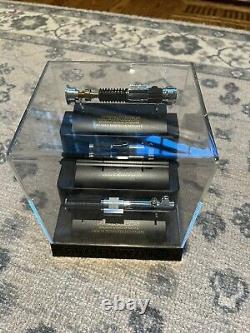 MASTER REPLICAS STAR WARS. 45 SCALE COLLECTABLE LIGHTSABERS (Set of 3 And Case)