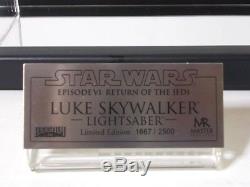 Master Replicas LUKE SKYWALKER Lightsaber Limited Edition Star Wars ROTJ SW-102