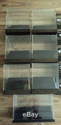 Master Replicas Star Wars. 45 Lightsaber Collection (Lot of 21 plus Displayers)
