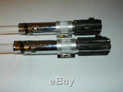 Master Replicas Star Wars Jedi Light Saber Lot of 2 Damaged Parts