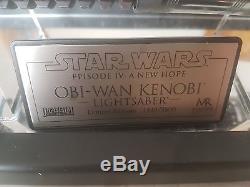 Master Replicas Star Wars Obi-Wan Kenobi Lightsaber ANH A New Hope Weathered LE