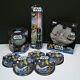 Mighty Beanz Star Wars Death Star Millennium Falcon Case Light Saber 5 4-packs