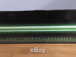 NEW Star Wars Yoda Force FX Signature Series Lightsaber Hasbro (Green)