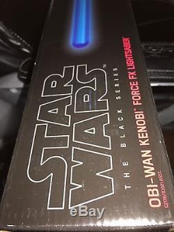 Obi Wan Kenobi Lightsaber Hasbro Force FX Black Series Star Wars NIB luke ben r2