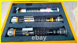 Obi-wan Kenobi Lightsabers Set Of 3! D23 Exclusive. Sold Out! Ready To Ship New