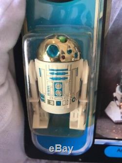 POTF 1985 Star Wars R2-D2 with Pop-Up Lightsaber MOC Kenner Power Of The Force
