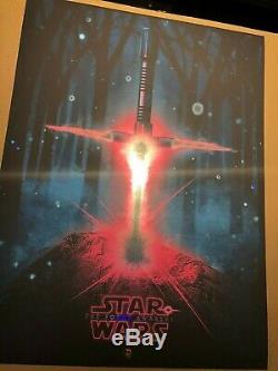 Patrick Connan A Light Saber In The Stone Star Wars Force Awakens Foil Poster