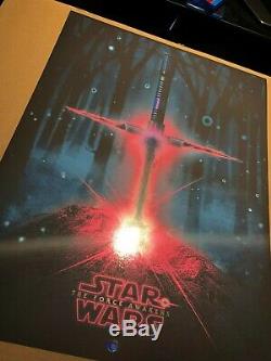 Patrick Connan A Light Saber In The Stone Star Wars Force Awakens Foil Poster