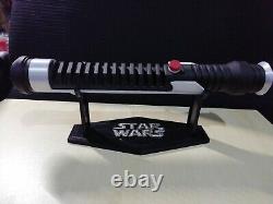 Qui gon lightsaber 3d printed prop model, finished painted with stand