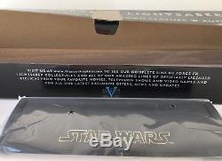 RARE Star Wars Luke Skywalker Force FX Lightsaber SW-220 With Stand Blue