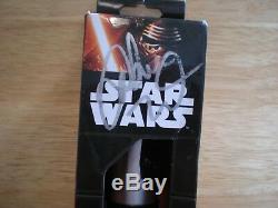 Rare Signed Star Wars Light Saber & Packaging Adam Driver-'kylo Ren' Last Jedi